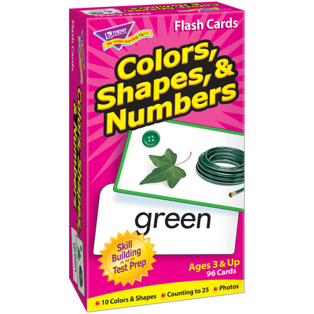 TREND ENTERPRISES Colors, Shapes, And Numbers Skill Drill Flash Cards T53011